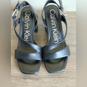 Calvin Klein Black Strappy Sandals